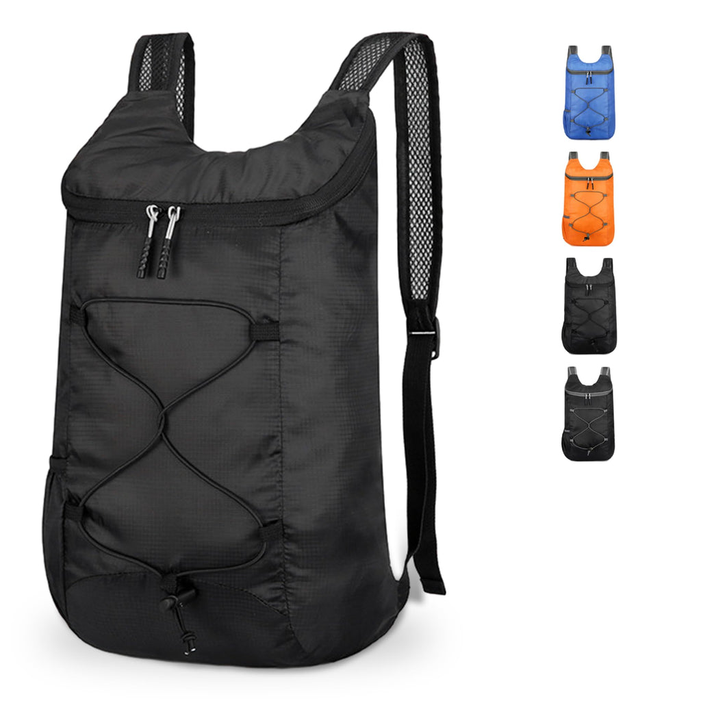 Emiyea Lightweight Foldable Hiking Backpack Ultralight Waterproof Travel & Gym Bag for Women Men (Black)