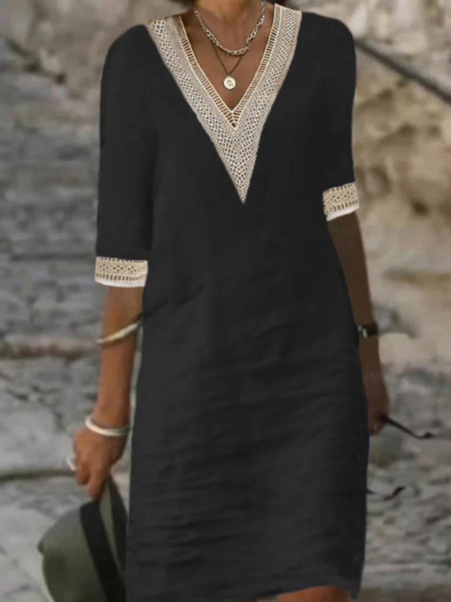 YZ1224 Women's Casual Loose Dress for Fall/Winter